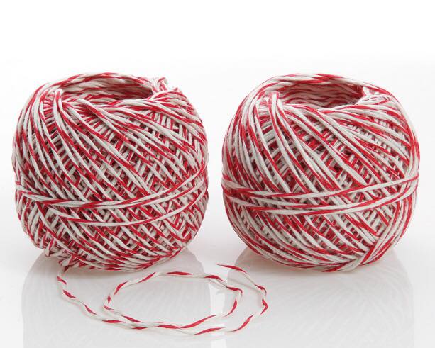 2 ROLLS BUTCHER STRING ROLL RED&WHITE – HiKleen